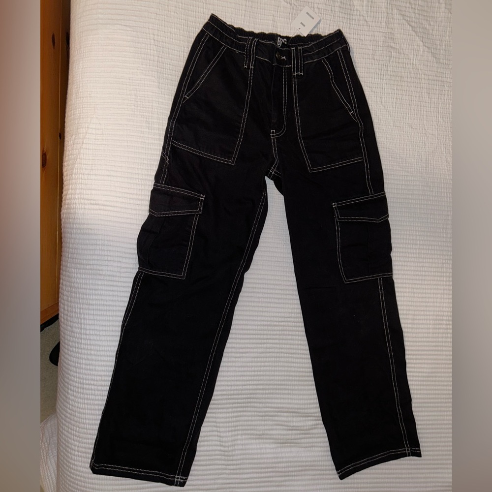 Urban Outfitters Black Cargo Skate Pants